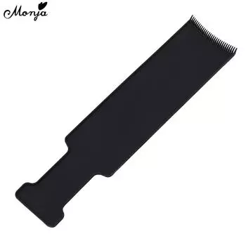 Расческа для окрашивания волос Monja, кисть для окраски, краска для окраски, DIY оттенок, длинная тарелка, поднос, парикмахерский дизайн, инструменты для укладки, салон, дом, сделай сам, пластик, черный, длина 35 см
