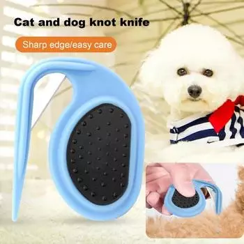 Расческа для расчесывания домашних животных с нескользящей ручкой, расческа для ухода за домашними животными, нежное средство для удаления распущенных волос для кошек и собак, товары для домашних животных оранжевый