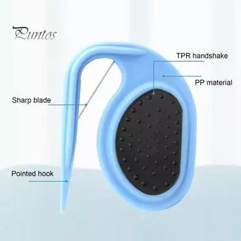 Расческа для расчесывания домашних животных с нескользящей ручкой, расческа для ухода за домашними животными, нежное средство для удаления распущенных волос для кошек и собак, товары для домашних животных оранжевый