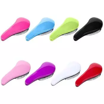 Расческа для распутывания волос с ручкой, щетка для душа, салонная укладка, укротитель чёрный