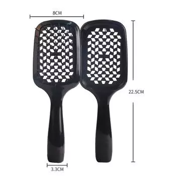 Расческа для распутывания волос Unbrush Расческа для распутывания волос с вентиляцией для влажных сухих вьющихся волос чёрный