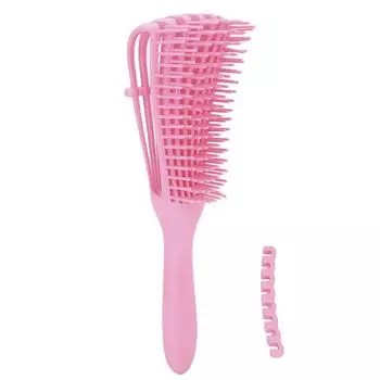Расческа для распутывания волос Узлы Расческа для распутывания волос Расческа с мелкими зубцами Расческа для длинных густых влажных сухих волос розовый