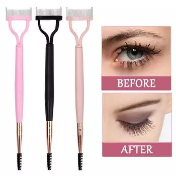 Расческа для ресниц, очаровательные брови, антикоррозийная укладка, набор кистей для бровей с двумя головками 3pcs