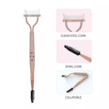 Расческа для ресниц, щеточка для ресниц и расческа, разделитель для ресниц, инструмент для макияжа, щеточка для завивки и удлинения ресниц. One Size