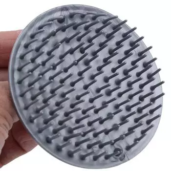 Расческа для шампуня для волос, силиконовая массажная расческа для кожи головы, нескользящая щетка для волос, массажная расческа для ванны и кожи головы фиолетовый