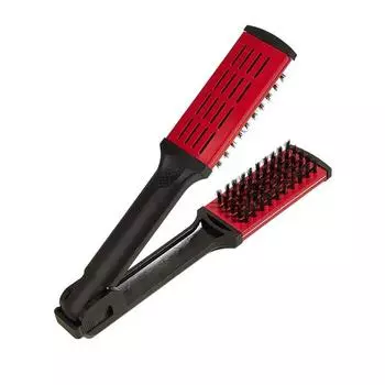 Расческа для шин V-образная форма, выпрямитель для волос, расческа, инструменты для укладки волос, плоская щетка, нейлоновая щетина, двусторонняя щетка для всех типов волос