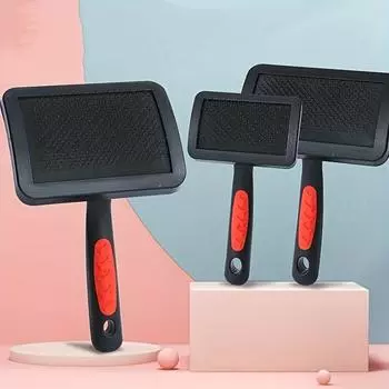 Расческа для собак, игольчатая щетка для удаления шерсти, гладкий массажный инструмент, расческа для собак, расческа для кошек, аксессуары для домашних животных S