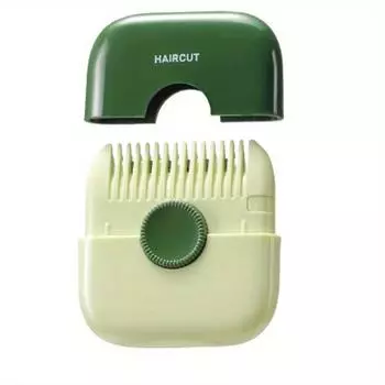 Расческа для стрижки волос 2 в 1 — многофункциональный, простой в использовании инструмент для ежедневной стрижки и прореживания всех типов волос зелёный