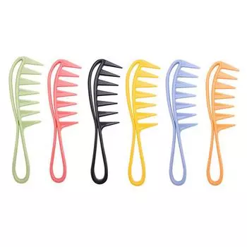 Расческа для стрижки волос в салоне, расческа с широкими зубьями, профессиональная мужская масляная головка, щетка для прически, расческа для парикмахерской, противозапутывающая расческа