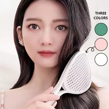 Расческа для теннисной ракетки, высокая расческа для волос, гребень для волос с ребрами, щетка-лопатка One Size зелёный