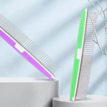 Расческа для удаления колтунов у домашних животных, расческа из нержавеющей стали для ухода за домашними животными, для собак и кошек, для удаления колтунов и узлов, инструменты для чистки шерсти щенков