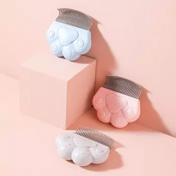 Расческа для удаления кошачьей шерсти для коротких и длинных волос: Щетка для расчесывания ракушек 1 piece розовый