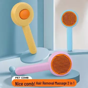 «Расческа для удаления шерсти домашних животных»: Расческа для кошек и собак, предотвращающая спутывание шерсти. individual небесно-голубой