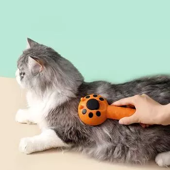 Расческа для удаления шерсти домашних животных, щетка для кошек, самоочищающаяся щетка-пуходерка для кошек, собак, скребок для удаления волос, инструмент для ухода за домашними животными, аксессуары для кошек белый