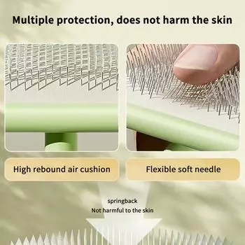 Расческа для удаления шерсти у кошек Щетка для шерсти у домашних животных Специальная расческа для шерсти собак Игольчатая расческа для кошек Артефакт Чистка домашних животных Инструменты для ухода за домашними животными Товары для животных