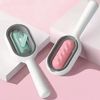 Расческа для ухода за домашними животными Щетка для кошек Длинная щетка для удаления шерсти для собак и кошек Аксессуары для товаров для животных синий