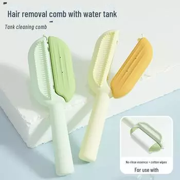 Расческа для ухода за кошками с влажными салфетками для удаления шерсти Natural coconut oil free cleanser 20ml