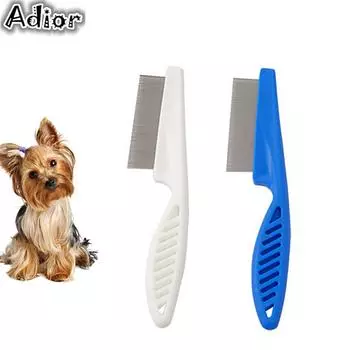 Расческа для ухода за шерстью домашних животных Щетка для удаления блох Щенок из нержавеющей стали 14CM