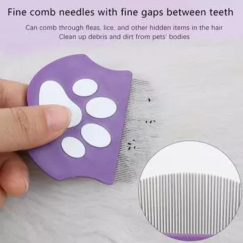 Расческа для ухода за собаками, для удаления спутанных узлов, двухсторонняя стальная расческа для домашних животных, для длинных и коротких волос, металлическая расческа для кошек, товары для животных