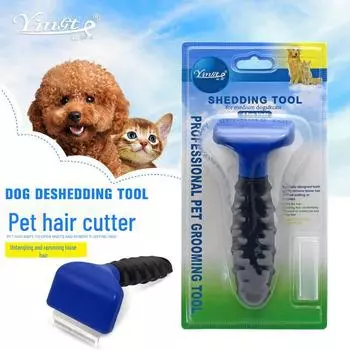 Расческа для ухода за собаками - Инструмент для удаления шерсти для тедди и золотистых ретриверов S