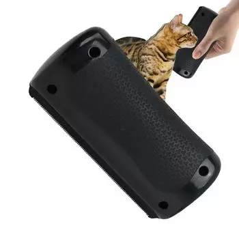 Расческа для ухода за собаками, щетка для чистки домашних животных, расческа для удаления шерсти у кошек, инструмент для удаления колтунов и груминга у котят, расческа с ручкой для удаления распущенной шерсти чёрный