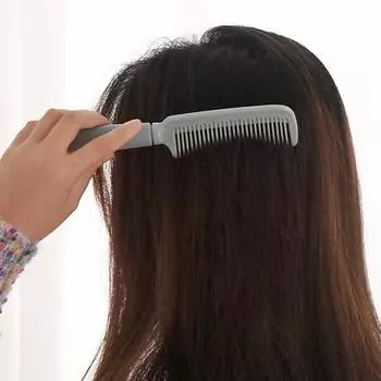 Расческа для укладки, гладкая вьющаяся, антистатическая, против узлов, массажная, давление на волосы, прекрасно снимает кожу головы, щетка для распутывания волос, салонная щетка синий