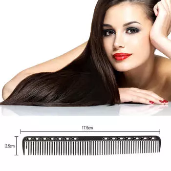 Расческа для волос из нержавеющей стали Профессиональная парикмахерская Стальная расческа для стрижки волос Металлическая расческа