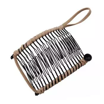 Расческа для волос Легкая Портативная Крепкая Гибкая Минималистичный Дизайн Простая в Эксплуатации Расческа Для Волос Аксессуар Для Укладки S кофейный