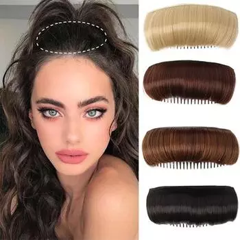 Расческа для волос, подушечка для парика, инструмент для увеличения высоты, пушистая натуральная подушечка у корней волос для легкого и удобного ношения, подходит для всех