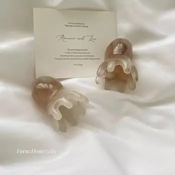 Расческа для волос с пчелиным воском Octopus для меридианов, красоты и здоровья - густая резиновая расческа с широкими зубьями Octopus massage comb