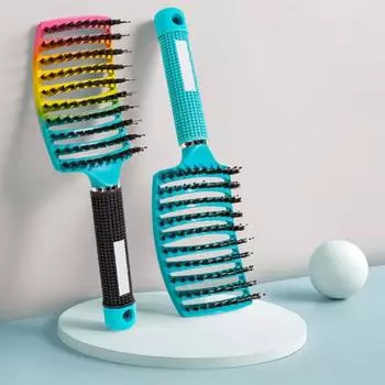 Расческа для волос с полой резьбой, снимает зуд, легкое полезное масло, ребро на голове