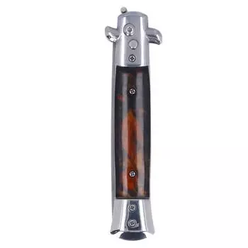 Расческа для волос Switchblade Oil из нержавеющей стали, автоматическая пружинная складная расческа, складная расческа для стилей для волос