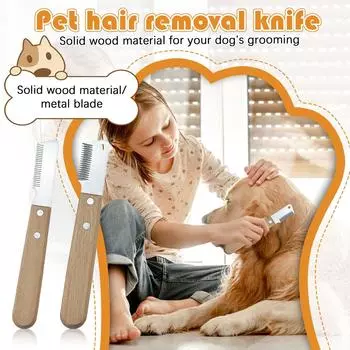 Расческа для вычесывания шерсти домашних животных, бритва для собак-терьеров, инструменты для ухода за шерстью, товары для животных One Size