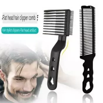 Расческа для выцветания, профессиональная парикмахерская машинка для стрижки, расческа для стрижки волос с плоской вершиной для мужчин, термостойкая щетка для выцветания