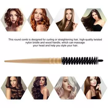 Расческа для завивки волос, антистатическая роликовая расческа, круглая расческа для волос, щетка для сушки волос феном S