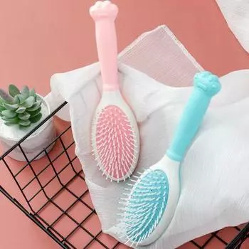 Расческа для завивки волос Lovely Beauty Tool Компактная прочная ручка в виде кошачьего когтя для женщин B