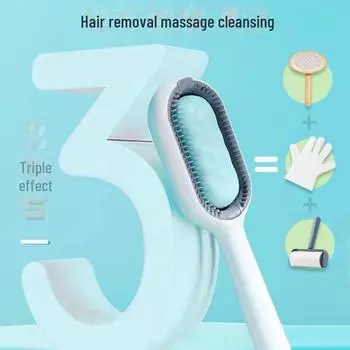 Расческа Gravity Pet Hair Removal Comb для кошек и собак - Специальный инструмент для распутывания и удаления плавающих волос Long Hair Cleansing Hair Removal Comb мятный зеленый