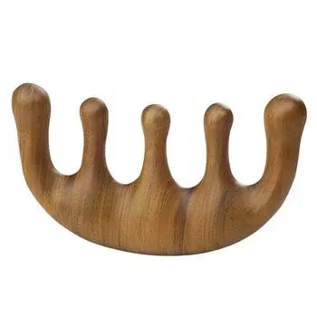 Расческа из палисандра Расческа с широкими зубьями Домашняя расческа для массажа головы и лечения волос Маленькая расческа Портативная расческа с пятью зубьями