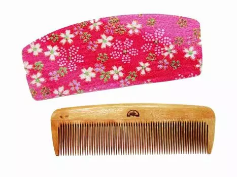 Расческа Минебори для стрижки волос Ямагата с футляром Изготовлена мастером по обработке самшитовых расчесок. Портативная. Подходит, если немного великовата. Для тех, у кого зубцы расчески - - (Это