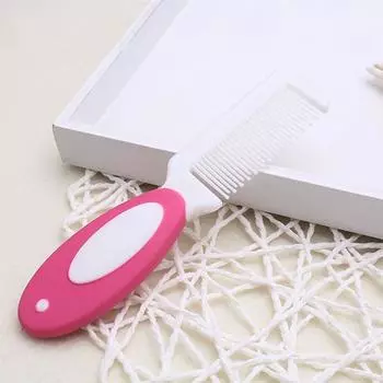 Расческа многофункциональная мягкая шерстяная расческа для младенцев щетка для чистки волос массажная щетка детская щетка для купания розовый