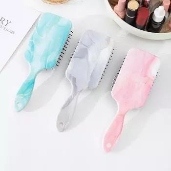 Расческа на воздушной подушке, массажная расческа для вьющихся волос, портативная подушка безопасности, салонные щетки для волос, антистатическая, противозапутывающая, гладкая расческа, расческа для душа, инструменты для укладки волос синий
