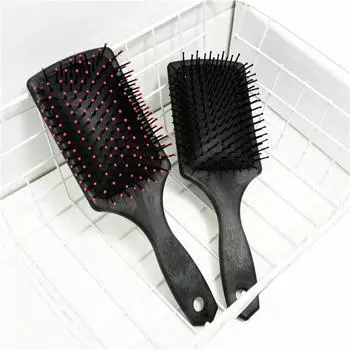 Расческа-подушка с внутренней формой пряжки, парикмахерская цилиндрическая роликовая расческа, расческа-подушка для выпрямления волос, массаж для гладкости волос, ребра большой пластины 1