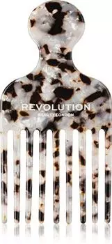 Расческа Revolution Haircare Natural Curl Afro Pick для вьющихся волос TU прозрачный
