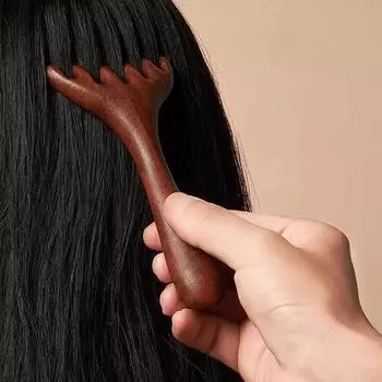 Расческа с длинной ручкой и широкими зубьями Meridian Tool для чесания спины Spa Handheld Meridian Massage Comb Hair Care