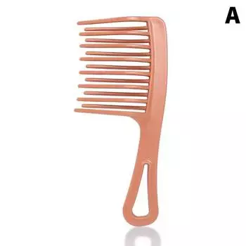 Расческа с двойным рядом волнистых зубьев, с широкими зубьями, специальная для дам, для завивки, пушистая пластиковая щетка, расческа для укладки длинных волос