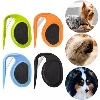 Расческа с открытым узлом для домашних животных Расческа-лезвие для кошек и щенков Линька Кардочесальный триммер Расческа для кошек Расческа для кошек и собак Ножницы для стрижки кошек и собак оранжевый