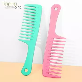 Расческа с широкими зубьями и большая парикмахерская расческа Сян Цзо антистатичны и подходят для домашнего использования. розовый