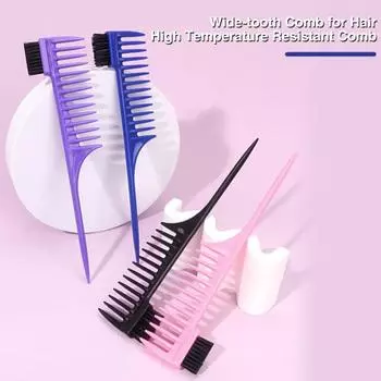 Расческа с широкими зубьями, пушистая антистатическая защита, стиль, укрепление домашнего использования, портативная нейлоновая расческа для волос для женщин чёрный