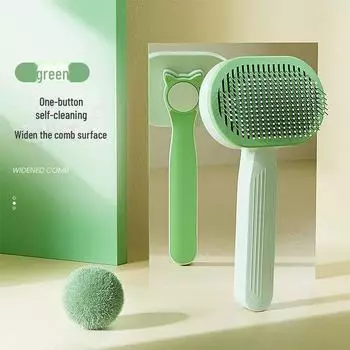 Расческа-щетка для вычесывания шерсти длинношерстных кошек и собак.