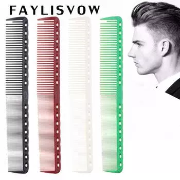 Расчески для волос Парикмахерская Щетка для стрижки волос Антистатический клубок Pro Салон Инструмент для укладки волос 18.5*2.5cm зелёный